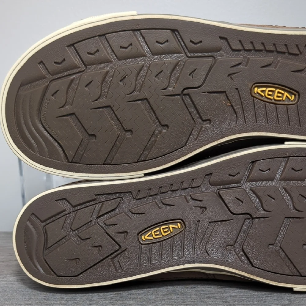 KEEN Arcata‎ Men's Suede Brown Orange Casual Sneakers 1002889 Size 10.5 Grunge